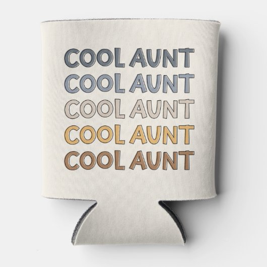 おばさんカッコいいがモダンおばさんへのかわいいプレゼント 缶クーラー (正面)