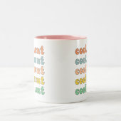 おばさんカッコいいモダンレトロおばさんかわいいプレゼント|過去記事 ツートーンマグカップ (中央)