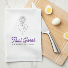 おばさんキッチンタオル – 私たちの家族のハート キッチンタオル