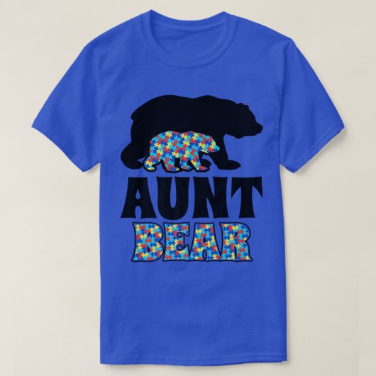 おばさんクマ自閉症意識プレミアム Tシャツ (デザイン正面)
