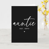 おばさんスタイルの上品なタイポグラフィ 新しいおばさん カード (黄色い花)