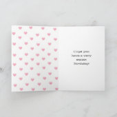 おばさんパーソナライズされたのための甘い誕生日カード カード (内部)