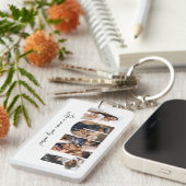 おばさんフォトコラージアクリルキーチェーン キーホルダー (正面右)