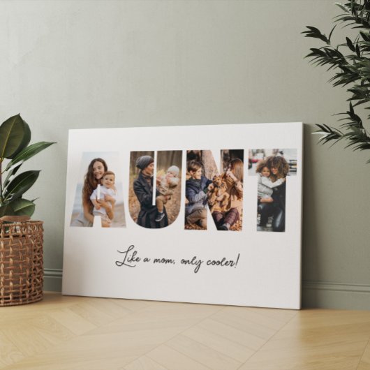 おばさんフォトコラージュのキャンバス印刷 キャンバスプリント