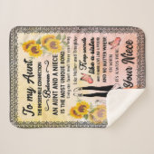 おばさんプレゼント |姪からの叔母への手紙 シェルパブランケット (正面(横))