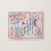 おばさんプレゼント |姪からの叔母への手紙 ジグソーパズル (横)