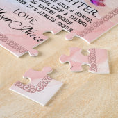 おばさんプレゼント |姪からの叔母への手紙 ジグソーパズル (側面)