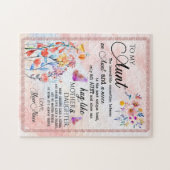 おばさんプレゼント |姪からの叔母への手紙 ジグソーパズル (横)