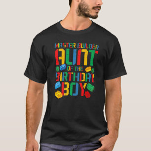 おばさんマスター建物ブロックファミリ Tシャツ