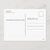 おばさんメリークリスマスかわいい犬ゴールデンレトリバー シーズンポストカード (裏面)