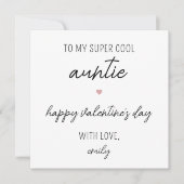 おばさんモダンのかわいいバレンタインデーのカード カード (正面)