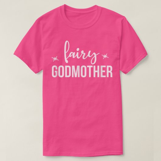 おばさん一家に愛される妖精のゴッドマザー Tシャツ (デザイン正面)