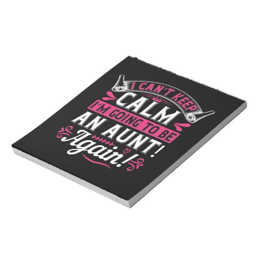 おばさん保になるなんて落ち着かない!もう一度!- ノートパッド (回転)