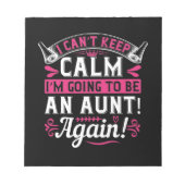 おばさん保になるなんて落ち着かない!もう一度!- ノートパッド (正面)