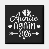 おばさん再び 2026年妊娠発表 マグネット (正面)