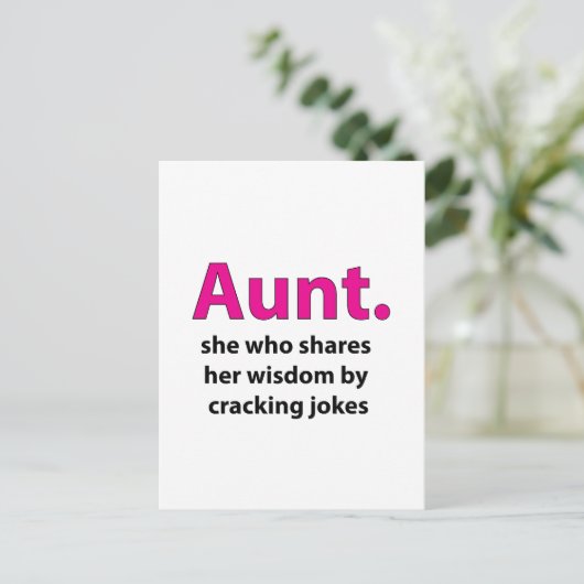 おばさん名言おばさん ポストカード (スタンド正面)