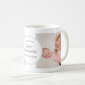 おばさん大好き2枚の写真入りギフト 誕生日など記念日 コーヒーマグカップ (正面右)