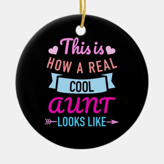 おばさん実在の見せカッコいいた セラミックオーナメント (正面)