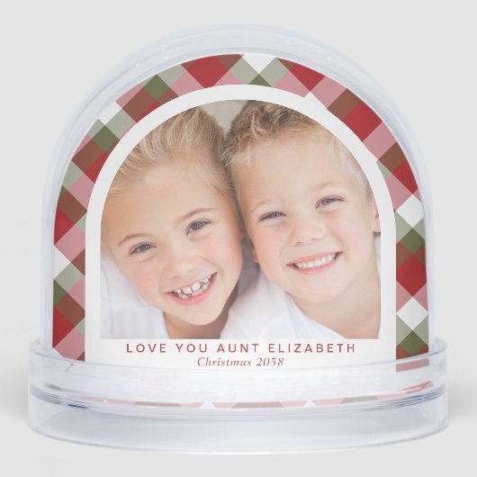 おばさん愛あなたアーチ写真クリスマス (正面)