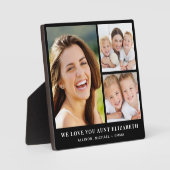 おばさん愛あなた3フォトコラージブラック フォトプラーク (正面)