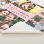 おばさん愛8フォトコラージピンク シェルパブランケット (3/4)