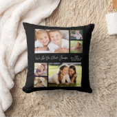 おばさん愛Youフォトコラージュブラック クッション (ブランケット)