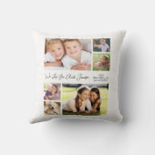 おばさん愛You写真コラージュ白 クッション (裏面)