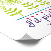 おばさん指紋DIYアートアクティビティテンプレート ポスター (角)