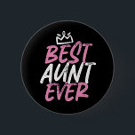 おばさん最高のが可愛くBAEおもしろい Auntie 缶バッジ<br><div class="desc">最高のおばさん。甘くて可愛い叔母のデザインお気に入りのよクール、地球と世界の姉妹の上に遊びの叔母。かわいいカッコいい姪や甥がいる人のための叔母の商品。このテーマは、あなたの妹の赤ちゃんシャワーや妊娠の発表にも適している。ヴィンテージとレトロスタイルタイポグラフィ型アート動揺してauntsとグランジフォント、momsのバクールージョンの。</div>
