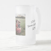 おばさん最高のの写真パーソナライズされた曇りガラスBe フロストグラスビールジョッキ (正面右)