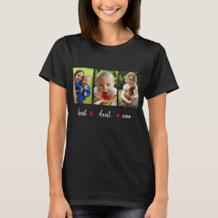 おばさん最高のEver 3フォトホワイト文字カスタム Tシャツ