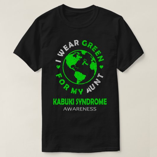 おばさん歌舞伎衣服認識度GREEN Tシャツ (デザイン正面)