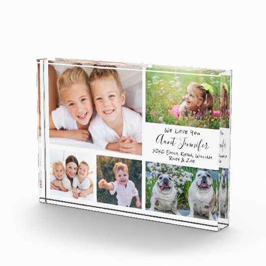 おばさん私たちはスクリプトモダンコラージュを愛 フォトブロック (右)