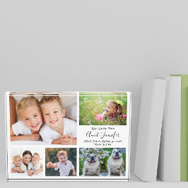 おばさん私たちはスクリプトモダンコラージュを愛 フォトブロック