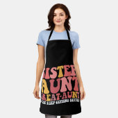 おばさん素晴らしおばさん保より エプロン (着用した状態)