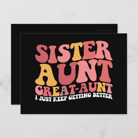 おばさん素晴らしおばさん保より ポストカード (正面/裏面)