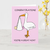 おばさん素晴らしおめでとう カード (黄色い花)