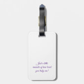 おばさん荷物タグ – 私たちの家族のハート ラゲッジタグ (裏面縦)