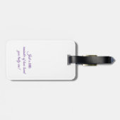 おばさん荷物タグ – 私たちの家族のハート ラゲッジタグ (裏面横)