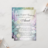 おばさん記念碑を失う カード (正面/裏面インサイチュ)