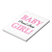 おばさん誇りを持ったベビーガールTシャツ&ギフト ノートパッド (回転)