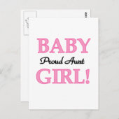 おばさん誇りを持ったベビーガールTシャツ&ギフト ポストカード (正面/裏面)