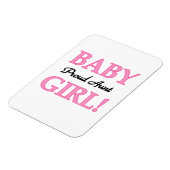 おばさん誇りを持ったベビーガールTシャツ&ギフト マグネット (左側)