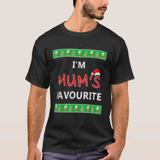 おばさん醜いクリスマスの息子の娘への贈り物I m mum Tシャツ