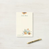 おばさん開花どこヒマワリ秋 ポストイット (デスク上)