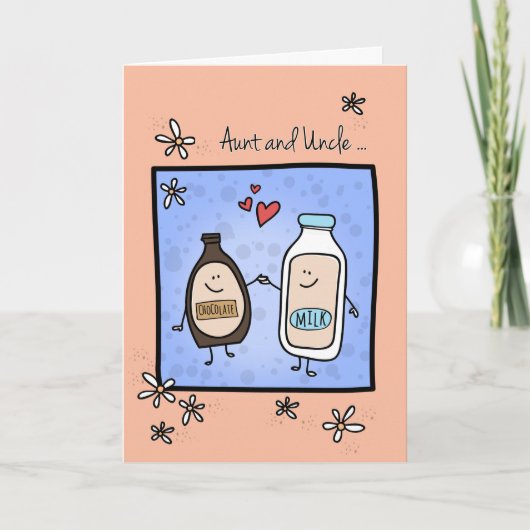 おばさん&おじさん周年記念、お互いに作られた カード (正面)