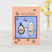 おばさん&おじさん周年記念、お互いに作られた カード (黄色い花)