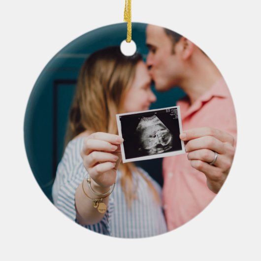 おばさん&おじさん妊娠の発表 セラミックオーナメント (裏面)