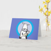 おばさん カード (黄色い花)