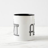 「おばさん ツートーンマグカップ (中央)